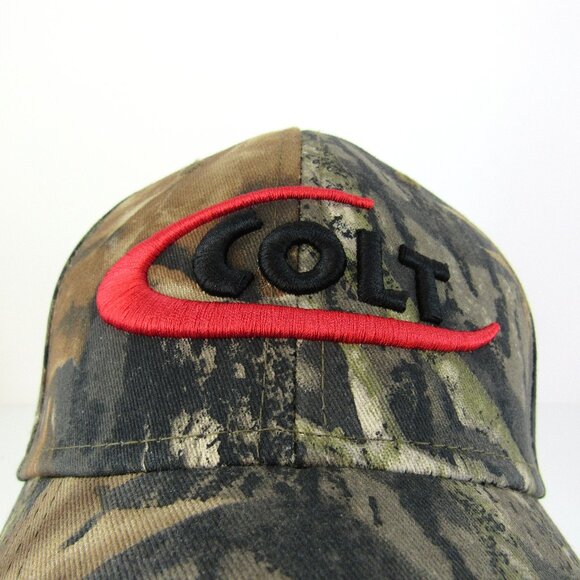 Colt Embroidered Logo Men's Camouflage Adjustable Strap Back Cap Hat - Picture 1 of 7